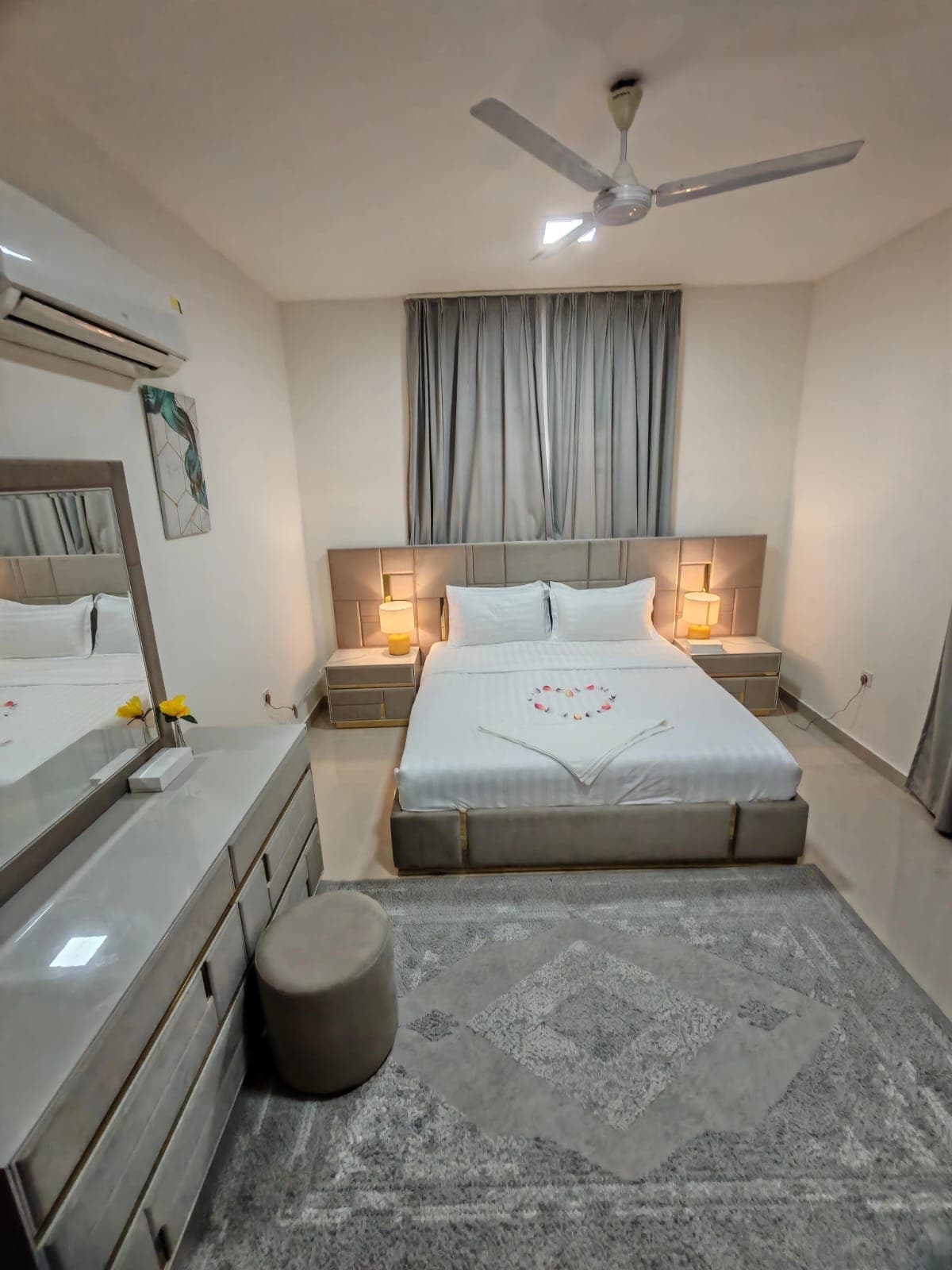 Spacious living room in Premium 2BHK Apartment, a premium Salalah apartment
