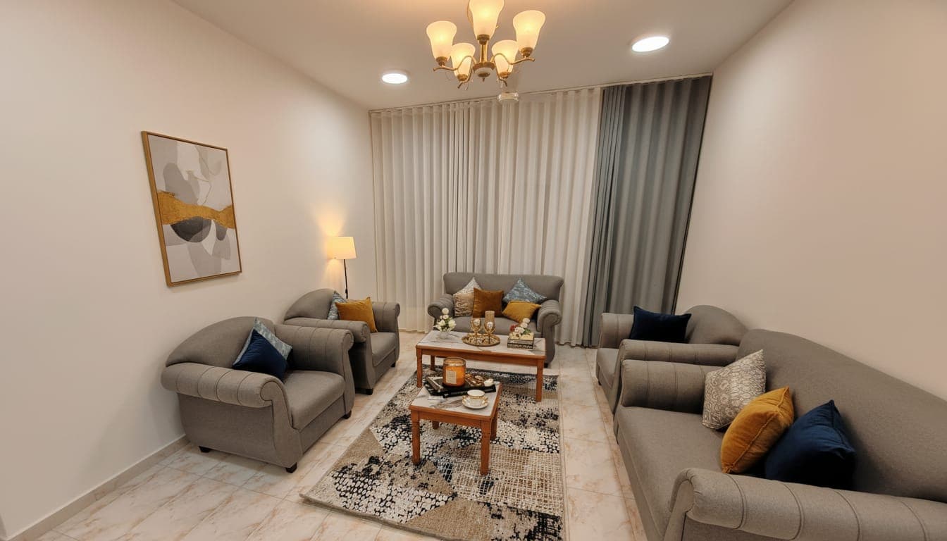 Bathroom in Luxury 3-Bedroom Apartment furnished apartment