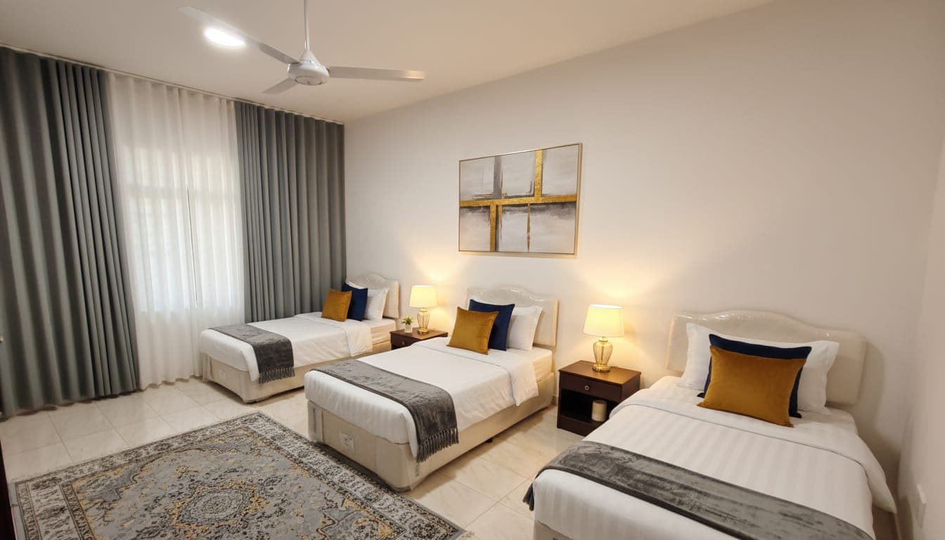 Balcony view from Luxury 3-Bedroom Apartment, Nassayem Salalah Hotel Apartments & Suites- Al-hasilah