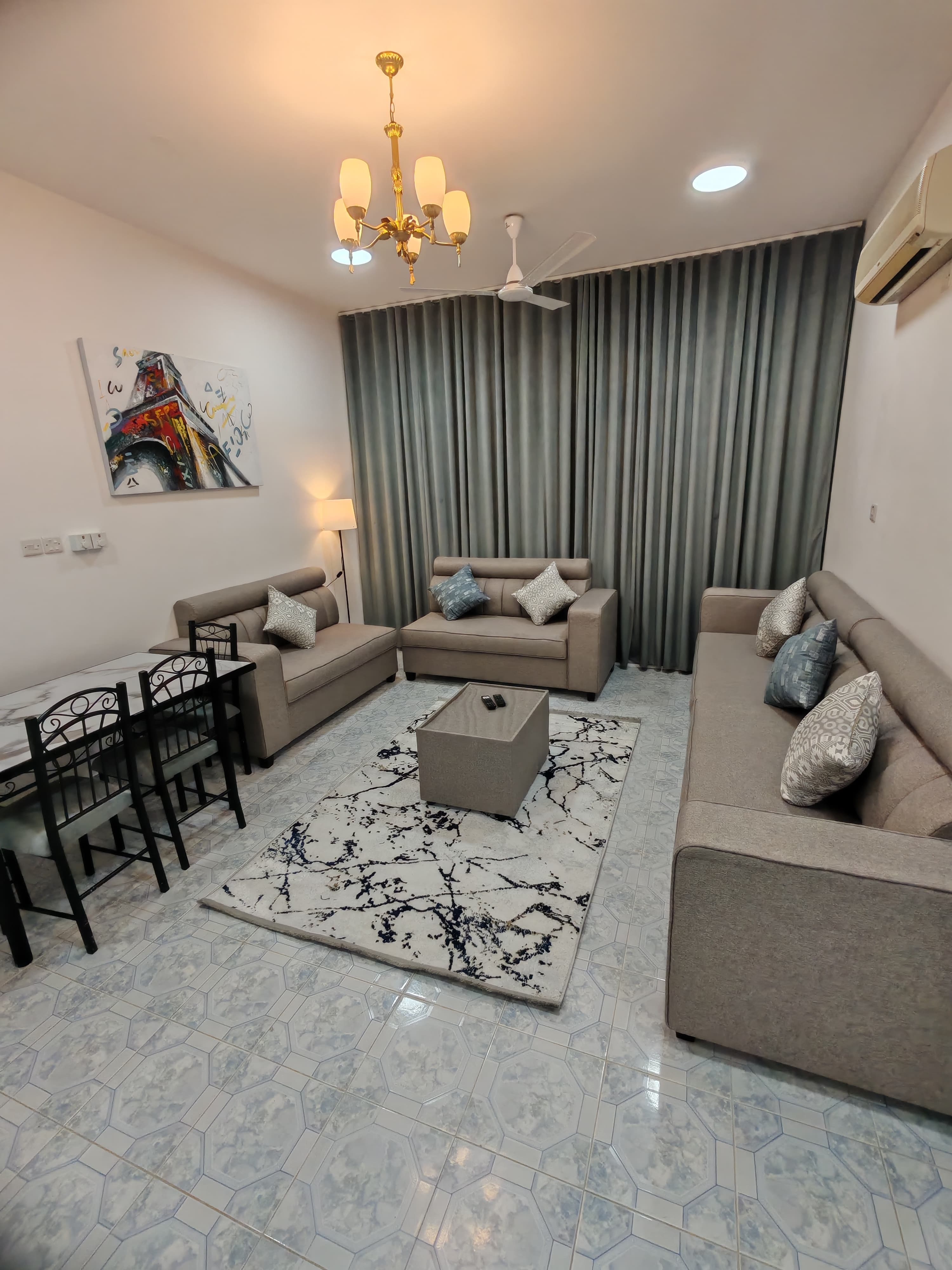 Bedroom in Luxury 2BHK-Bedroom Apartment – Nassayem Salalah